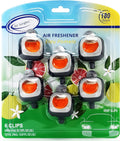 Air Jungles Eleu Pomelo Scent Car Air Freshener Clip, 6 Car Freshener Vent Clips, 4ml Each, Long Lasting Air Freshener for Car, Up to 180 Days Car Refresher Odor Eliminator