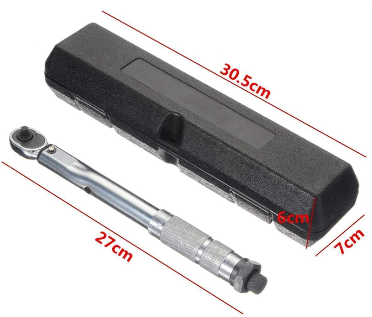 Sturdy 1/4 5-25NM Torque Wrench Adjustable Torque Wrench Hand Spanner for Repairing Tool Hardware Tool Kits Safety