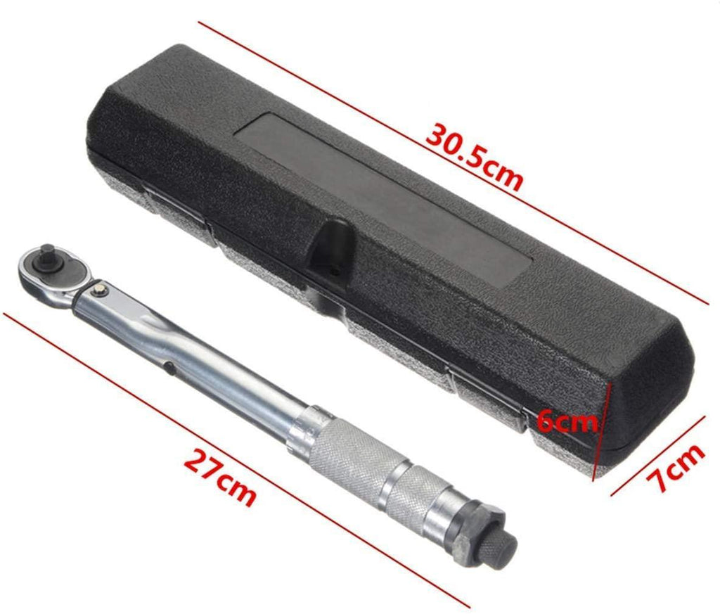 Singlin58 Tool Repair Wrench 1/4 5-25NM Torque Wrench Adjustable Torque Wrench Hand Spanner for Repairing Tool Bike