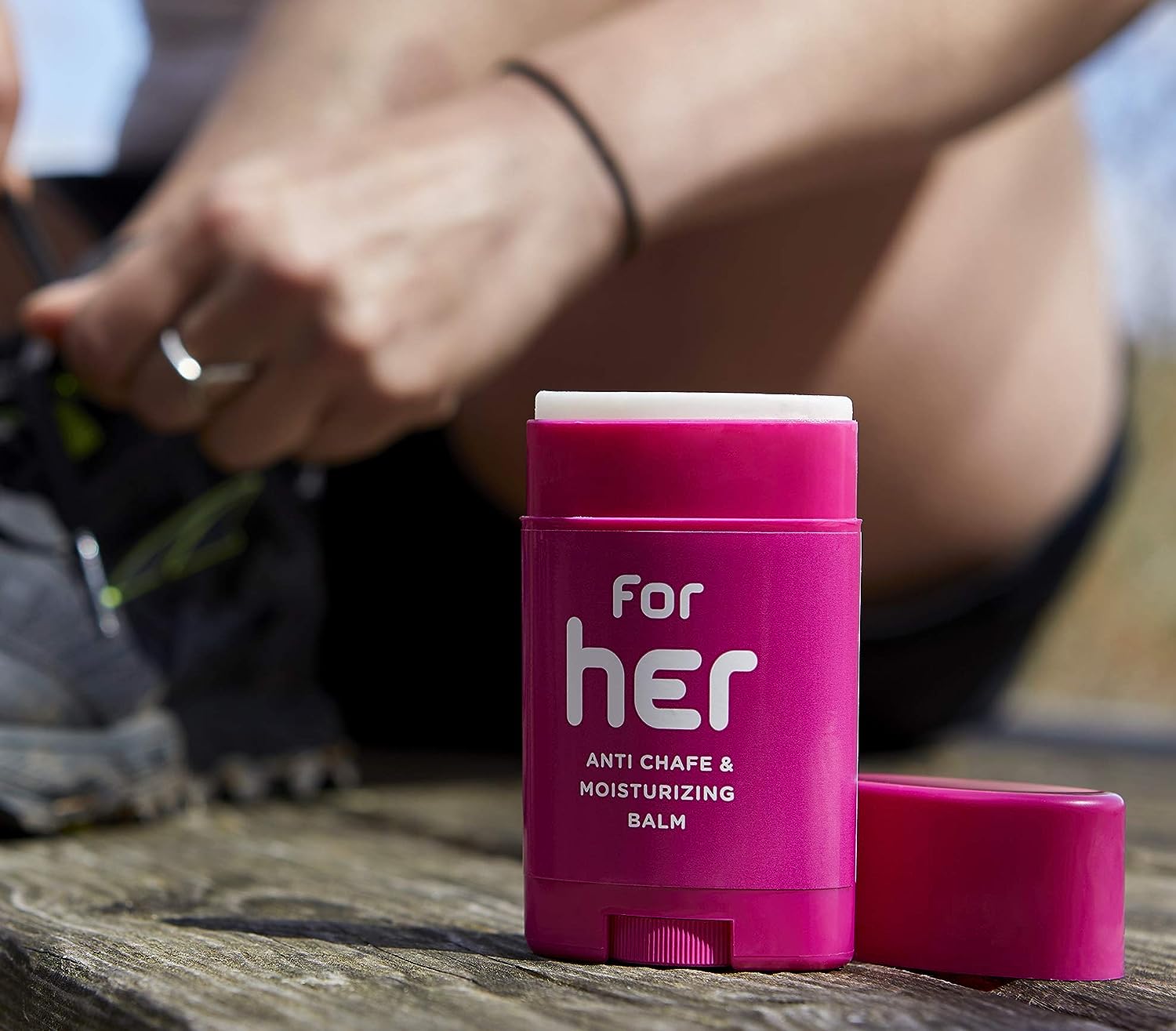Body Glide For Her Anti Chafe Balm1.5oz: anti chafing stick with added emollients. Prevent rubbing leading to chafing, raw skin, and irritation. Use for arm, chest, bra, butt, groin, and thigh chafing