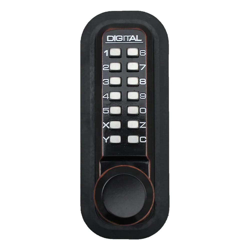 2830DC Oil Rubbed Bronze Mechanical Keyless Storeroom Knob Lock with PassaFunction
