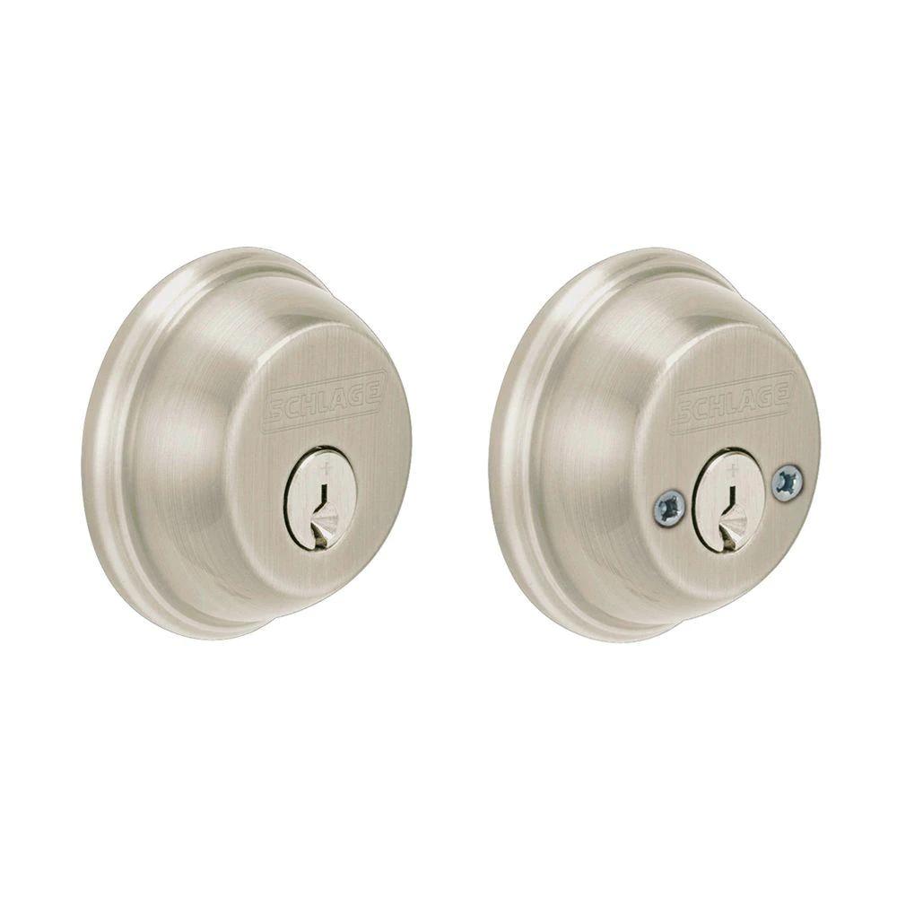 Satin Nickel Double Cylinder Deadbolt