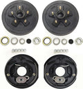 LIBRA Trailer 5 on 4.5" B.C. Hub Drum Kits with 10" x2-1/4 Electric Brakes for 3500 Lbs Axle