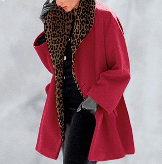 Warm Fashion Multi-Color Shawl Collar Coat
