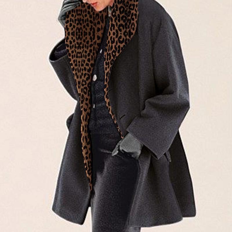 Warm Fashion Multi-Color Shawl Collar Coat