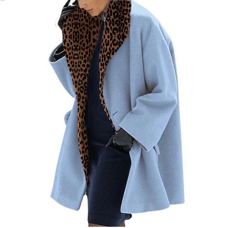 Warm Fashion Multi-Color Shawl Collar Coat