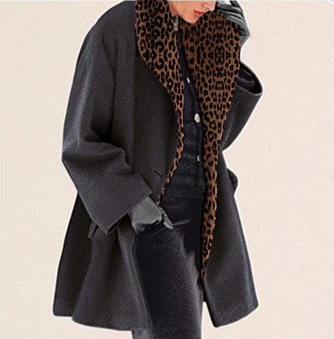 Warm Fashion Multi-Color Shawl Collar Coat