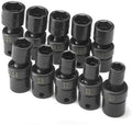 10 Piece 3/8" Drive 6 Point Swivel Metric Impact Socket Set