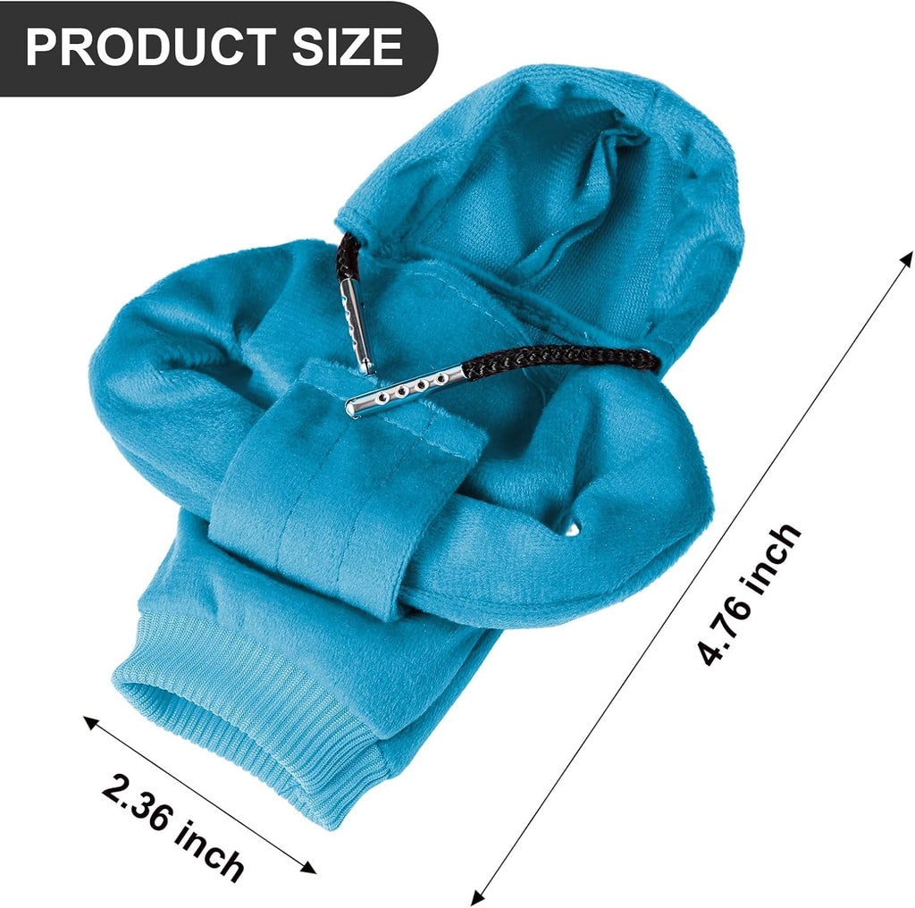 ZHSMS Gear Shift Cover, Universal Shift Knob Cover, Funny Sweater Hoodie for Gearshift, 4.7 Inch Car Shifter Stick Protector Decoration(Blue)