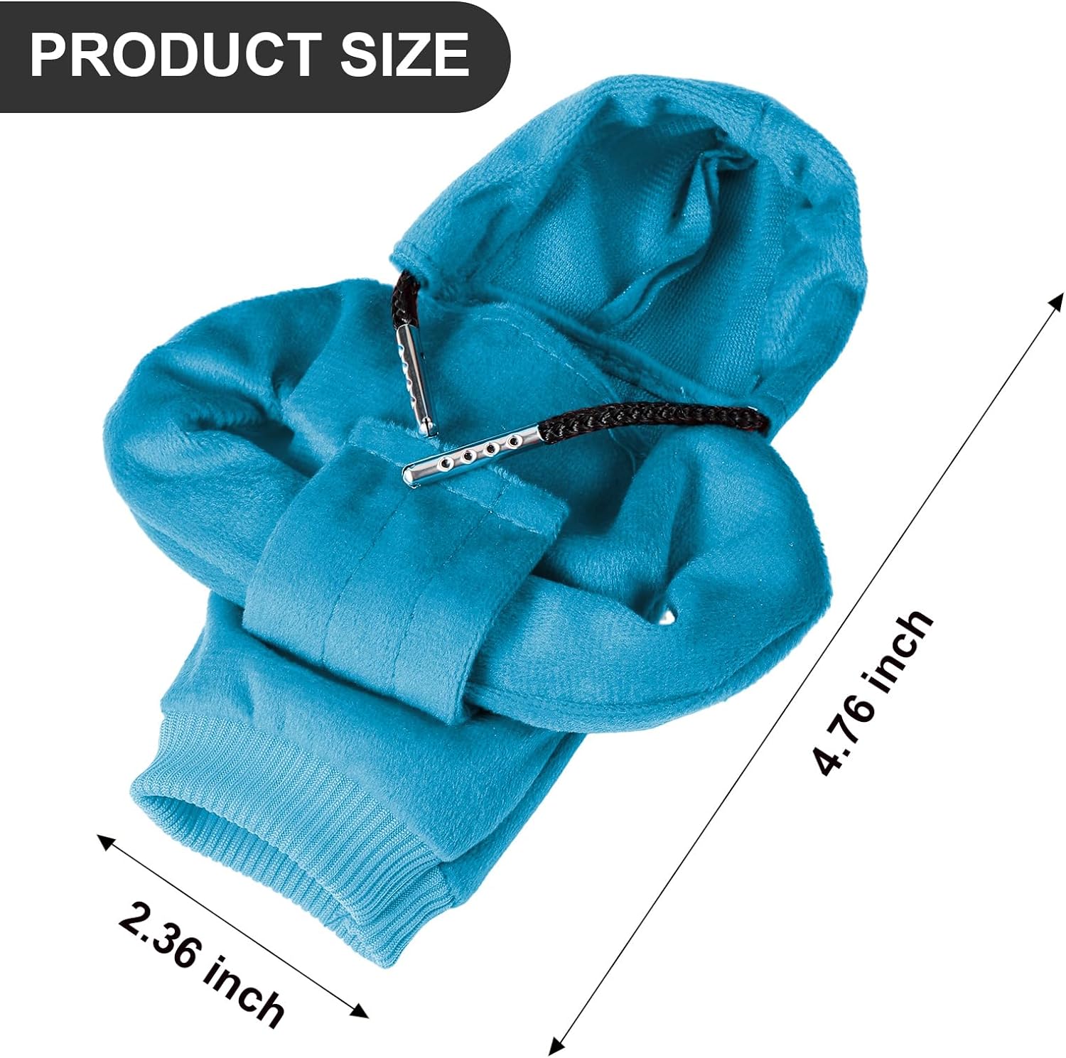 ZHSMS Gear Shift Cover, Universal Shift Knob Cover, Funny Sweater Hoodie for Gearshift, 4.7 Inch Car Shifter Stick Protector Decoration(Blue)
