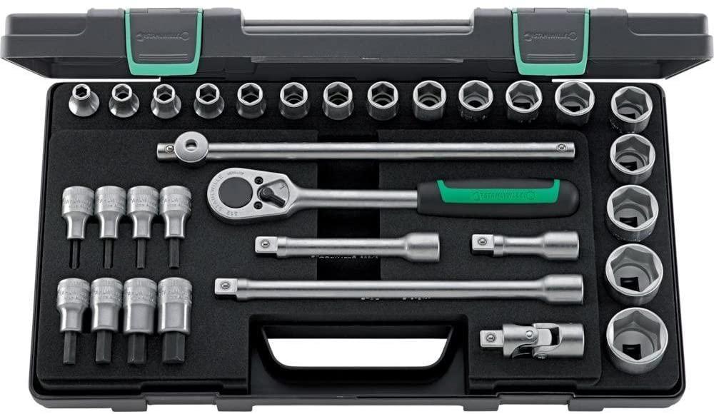 Stahlwille 52/54/25/6 KN"52" Socket Set, Silver/Black, Set of 31 Piece