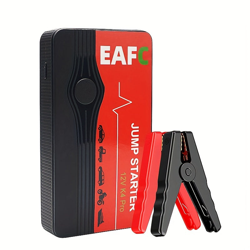 Never Get Stranded Again: Portable Car Jump Starter Battery Power Bank For Emergency Boosting