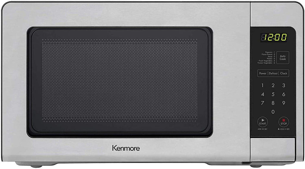 70723 0.7 cu. ft Compact 700 Watts 10 Power Settings, 6 Heating Presets, Removable Turntable, ADA Compliant Small Countertop Microwave,  Steel