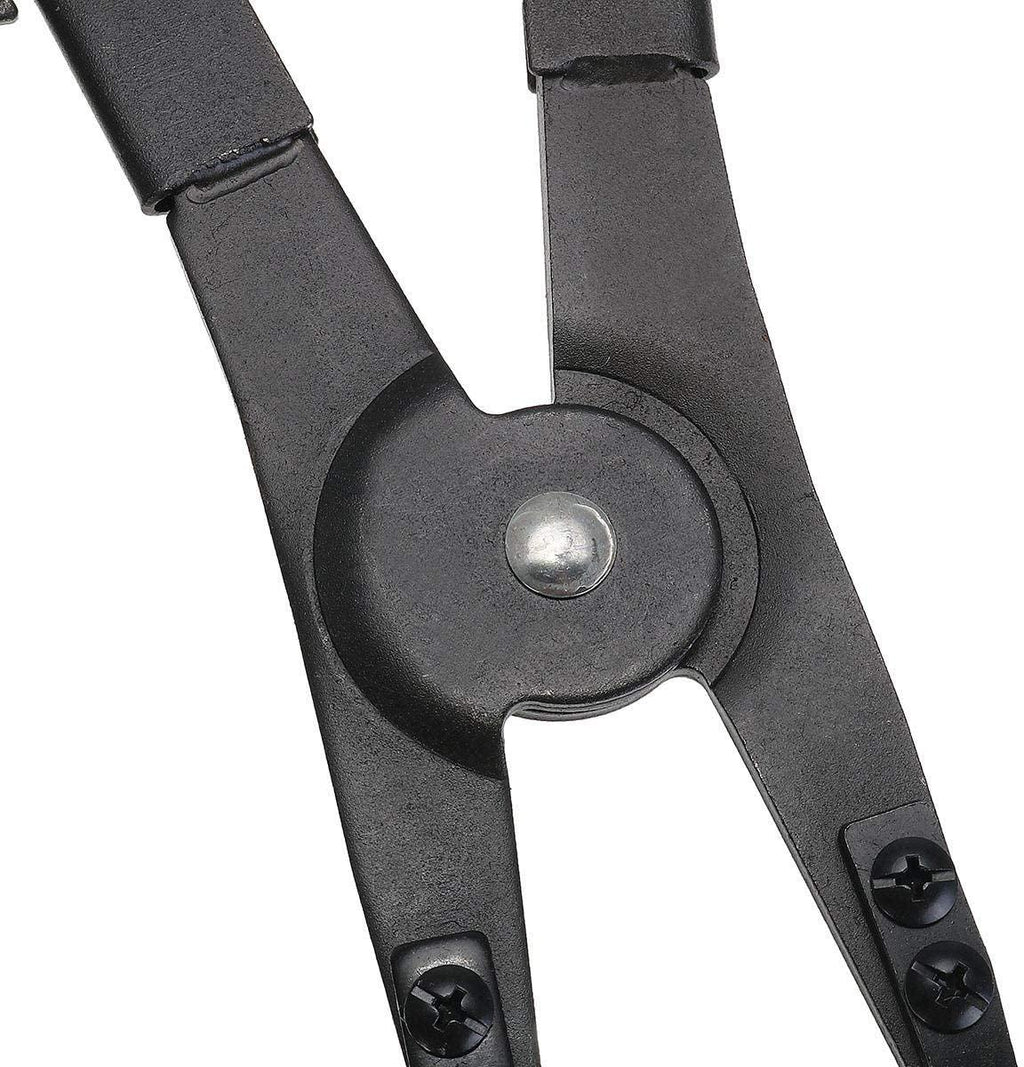 C.W.USJ Hand Tool Circlip Plier 16 Inch 2Pcs LarCirclip Snap Ring Pliers Set Retaining Ring Ratcheting with Xtra Tips