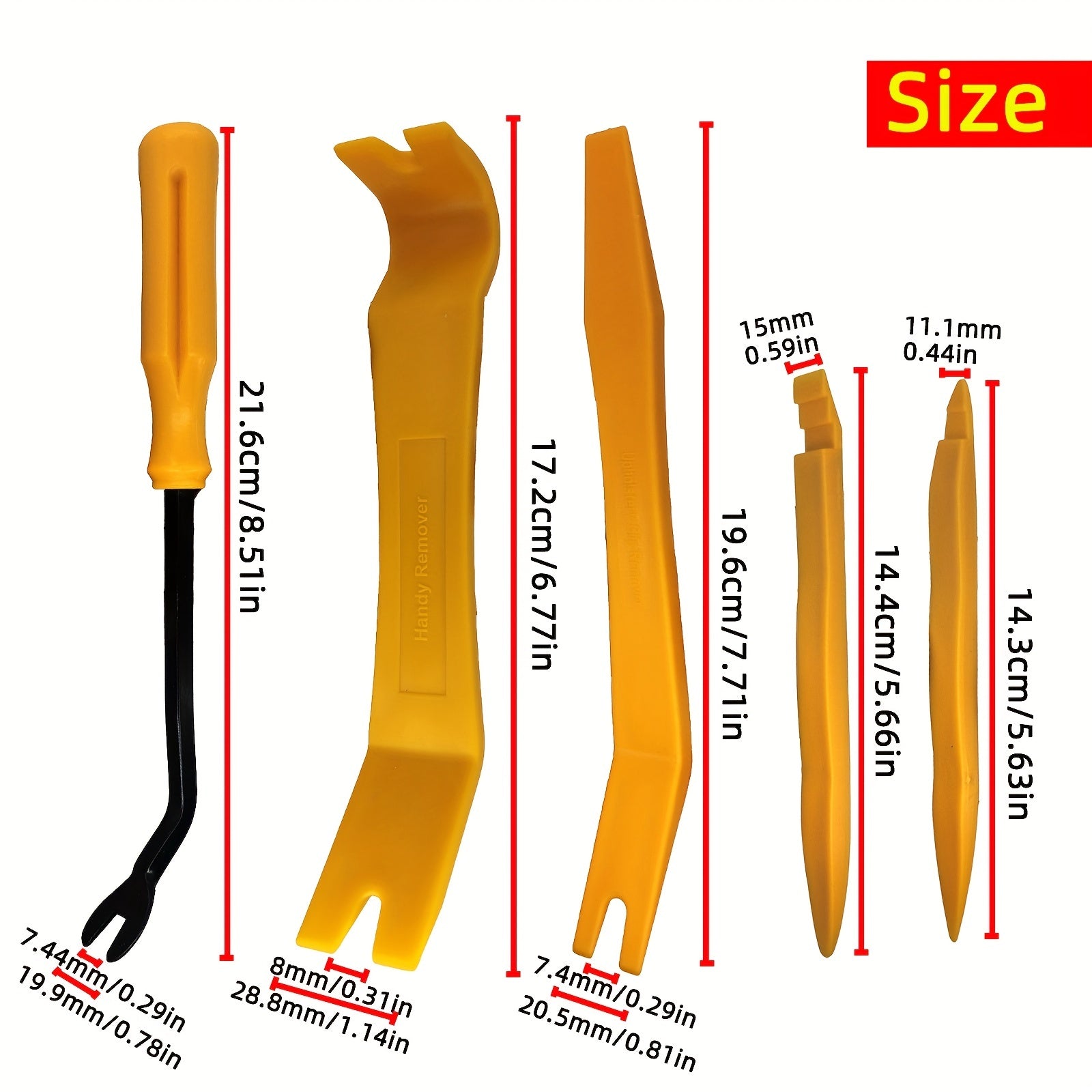 Universal Car Interior Removal Tool Kit,  Pry Tool Kit For Removing Door Cleats And Audio Dashboard