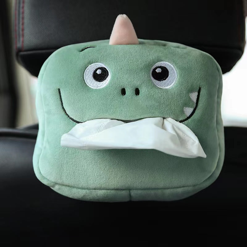 Cute Cartoon Plush Tissue Box Holder: Add a Fun Touch to Your Car Interior!