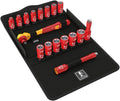 W05004970001 8100 SB VDE 1 Zyklop Ratchet Set, Insulated, 3/8", (Pack of 17)
