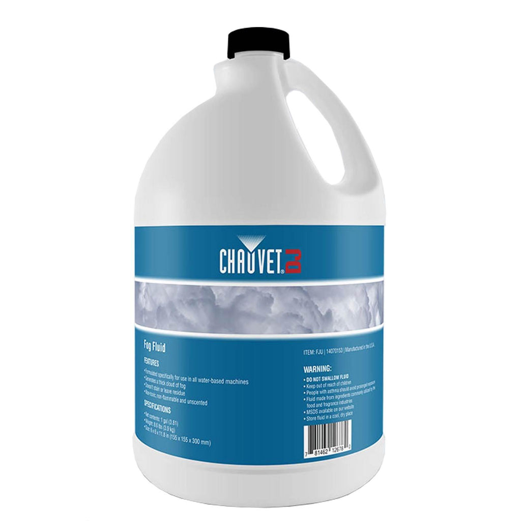 Chauvet DJ 1 Gal Bottle Fog Smoke Juice Fluid for Fog Machines | FJU (10 Pack)