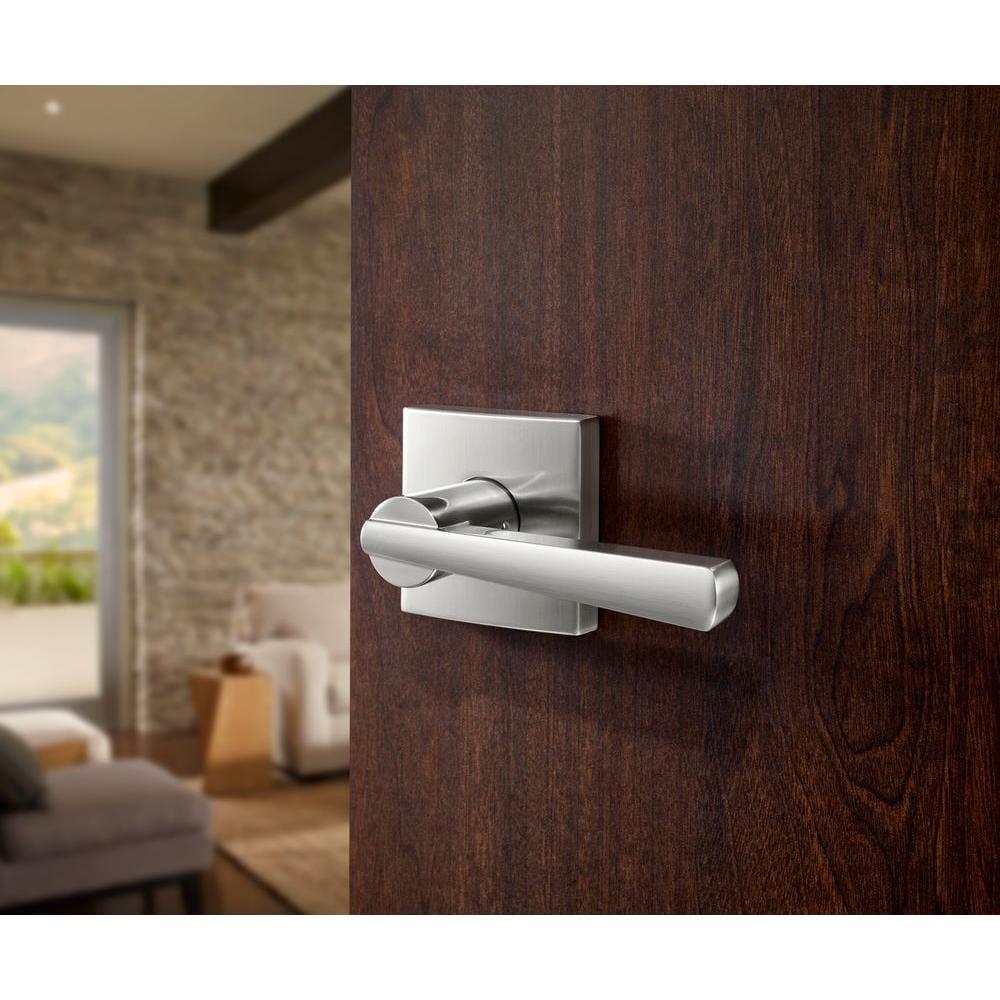 PrestiSpyglass Satin Nickel Dummy Door Lever