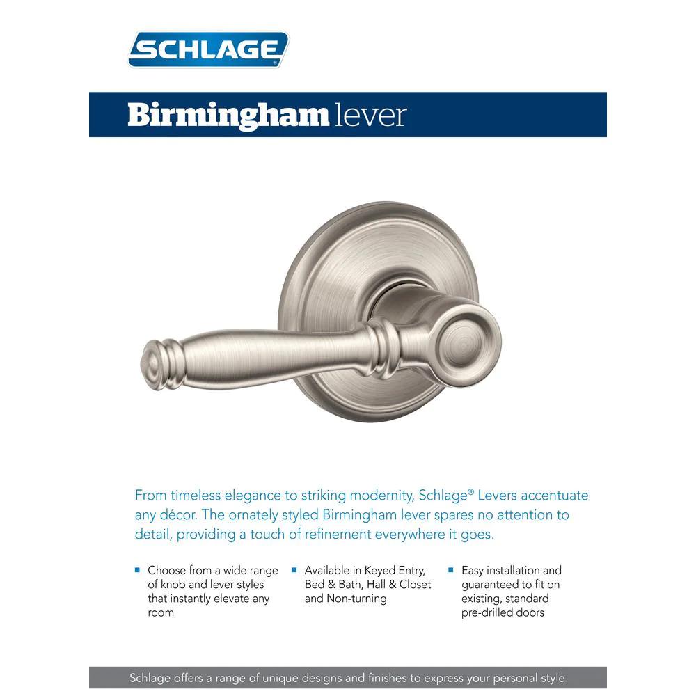 Birmingham Aged Bronze PassaHall/Closet Door Lever