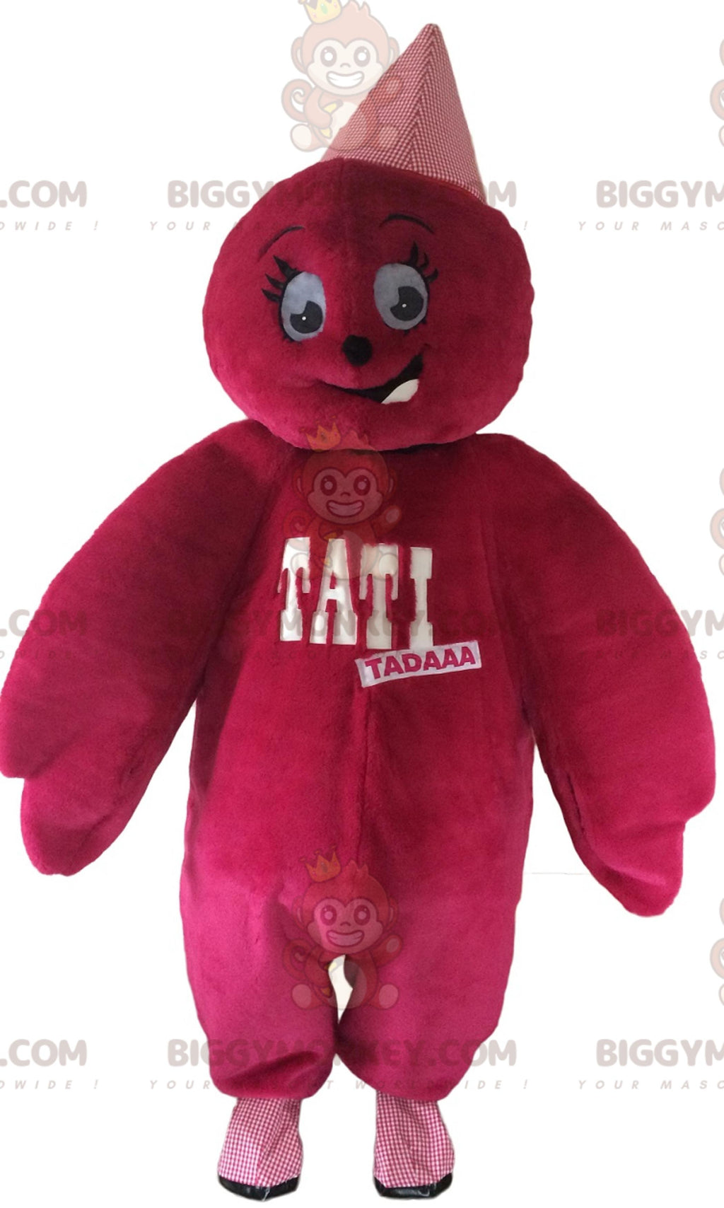 Tati Pink Plush Doll BIGGYMONKEYMascot Costume. BIGGYMONKEYTati Mascot Costume