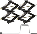 WEIZE Camper RV Trailer Stabilizer Leveling Scissor Jacks with Handle 24" 5000lbs Set of 4