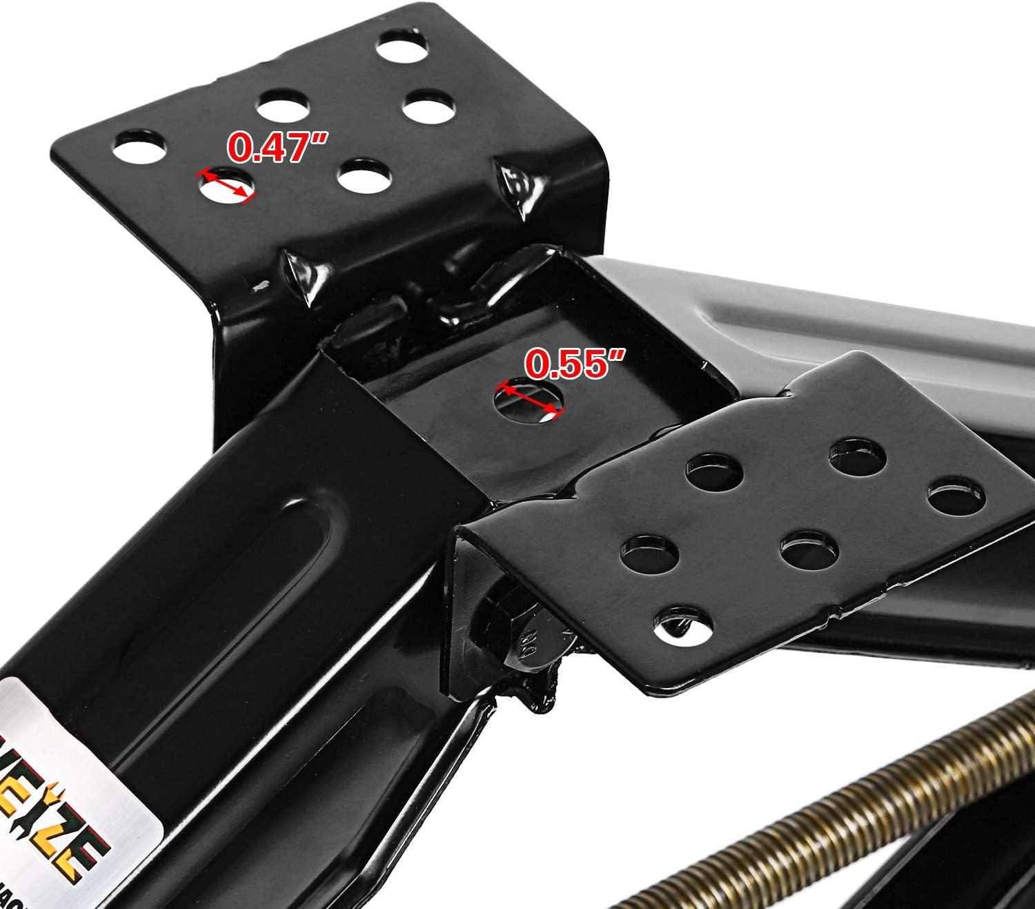 WEIZE Camper RV Trailer Stabilizer Leveling Scissor Jacks with Handle 24" 5000lbs Set of 4