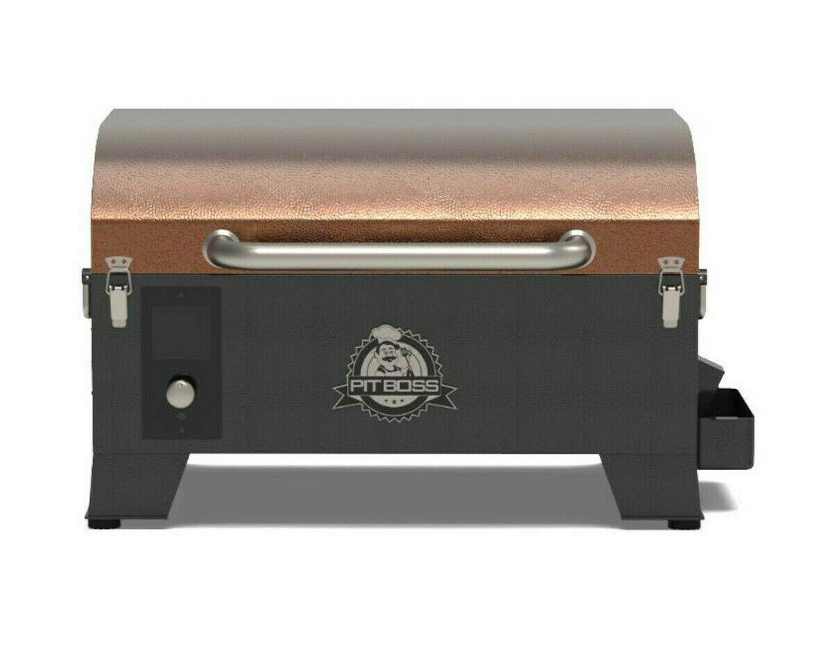 Portable Tabletop Pellet Grill Copper Grilling Cooker Camping Yard Outdoor NEW