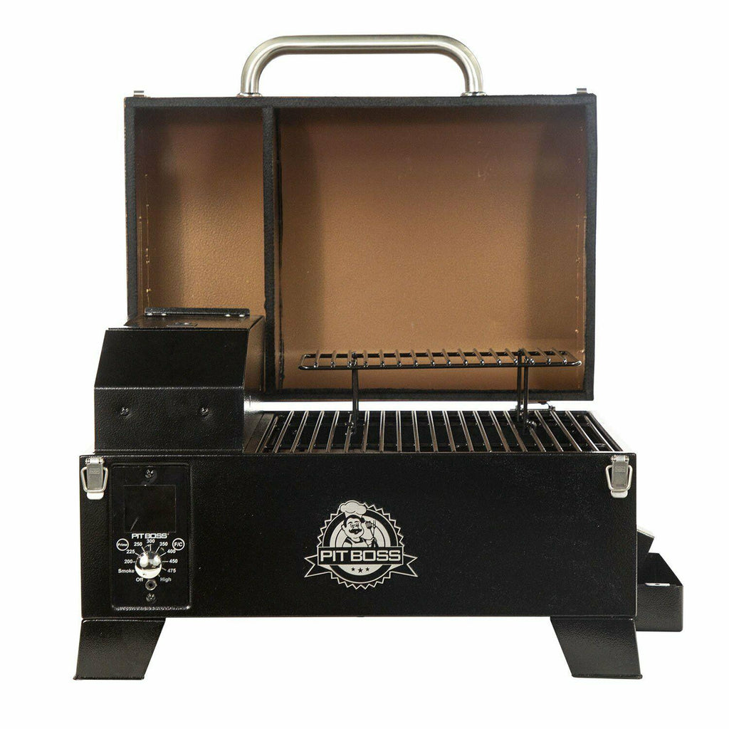 Portable Tabletop Pellet Grill Copper Grilling Cooker Camping Yard Outdoor NEW
