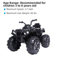 URHOMEPRO Kids Ride On ATV, 12V Battery Powered Kids Electric Cars, 4 Wheeler Quad with Headlights, MP3, USB, Volume Control, LarSeat, Electric Ride on Toys for Boys Girls, Two Speed Mode, Q11319