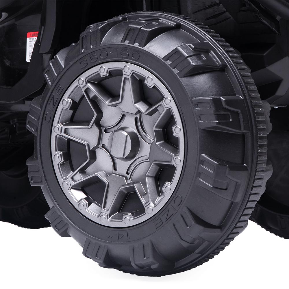 URHOMEPRO Kids Ride On ATV, 12V Battery Powered Kids Electric Cars, 4 Wheeler Quad with Headlights, MP3, USB, Volume Control, LarSeat, Electric Ride on Toys for Boys Girls, Two Speed Mode, Q11319