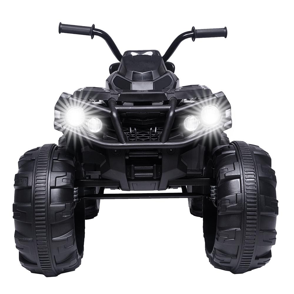 URHOMEPRO Kids Ride On ATV, 12V Battery Powered Kids Electric Cars, 4 Wheeler Quad with Headlights, MP3, USB, Volume Control, LarSeat, Electric Ride on Toys for Boys Girls, Two Speed Mode, Q11319