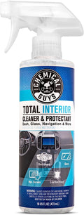 Chemical Guys SPI22016 Total Interior Cleaner and Protectant, 16 fl oz, with Acc_S90 Boar's Hair Detailing Brush, Safe for Cars, Trucks, SUVs, Jeeps, Motorcycles, RVs &amp; More