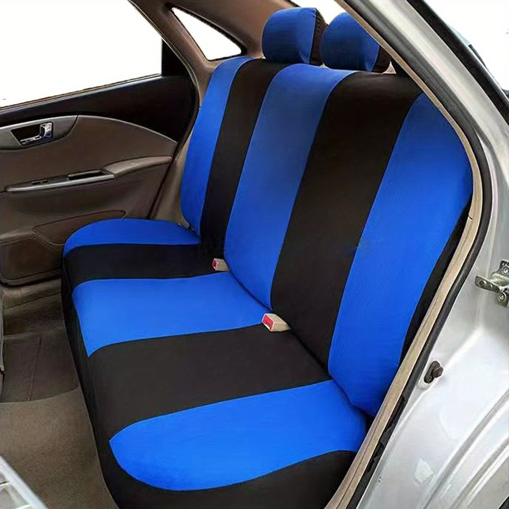 9pcs Polyester Fabric Car Seat Cover Universal Style Multi-color