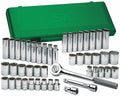 1/2 In Dr 12-Pt Fractional/Metric Socket Set - 47-Pc