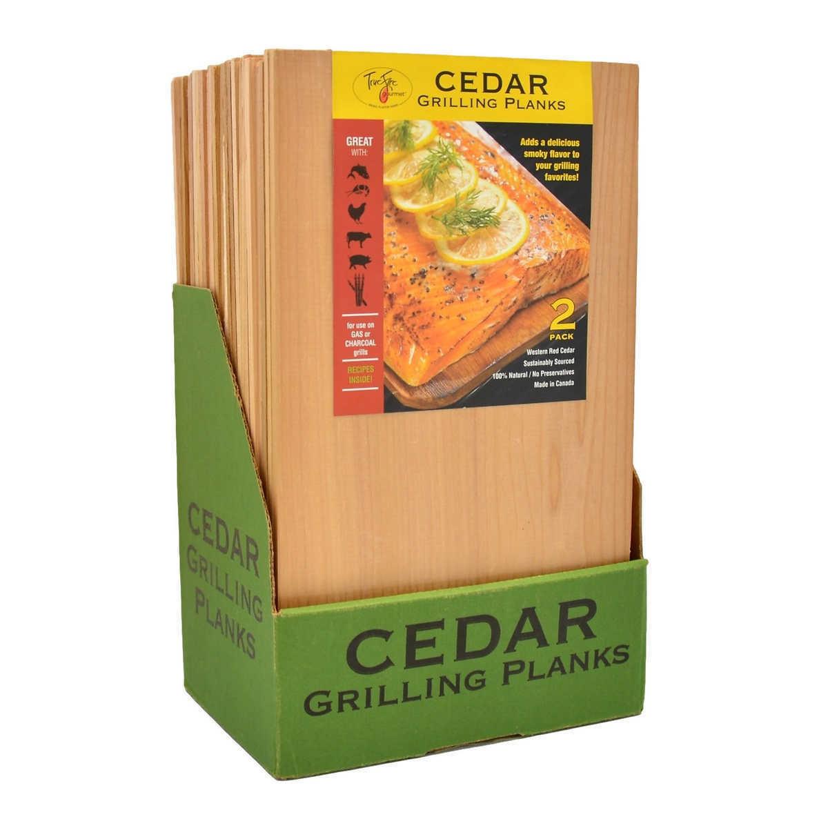 Red Cedar Grilling Planks  7.25 in x 12 in, 2-count, 12-pack
