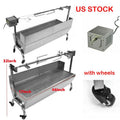 46" Lar Steel Charcoal Spit Roaster Rotisserie Pig Lamb Roast US