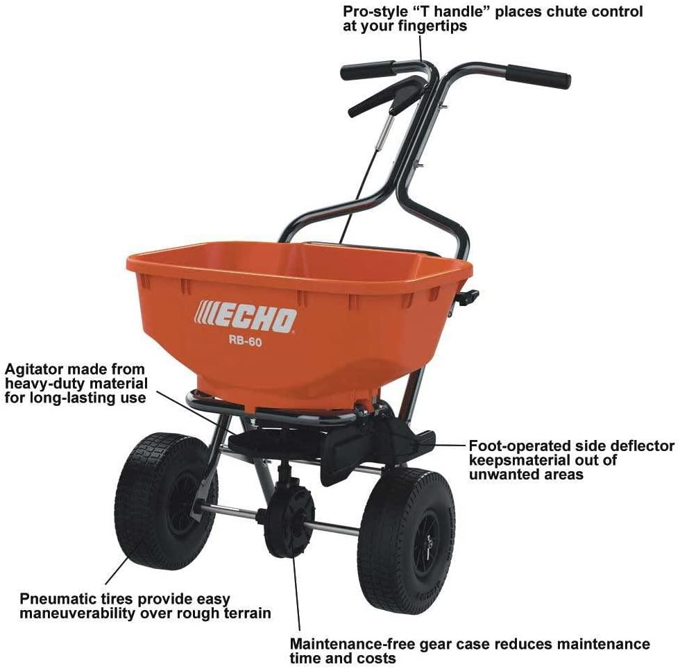 Echo RB-60 Heavy-Duty Spreader with 60 lb. Hopper Capacity