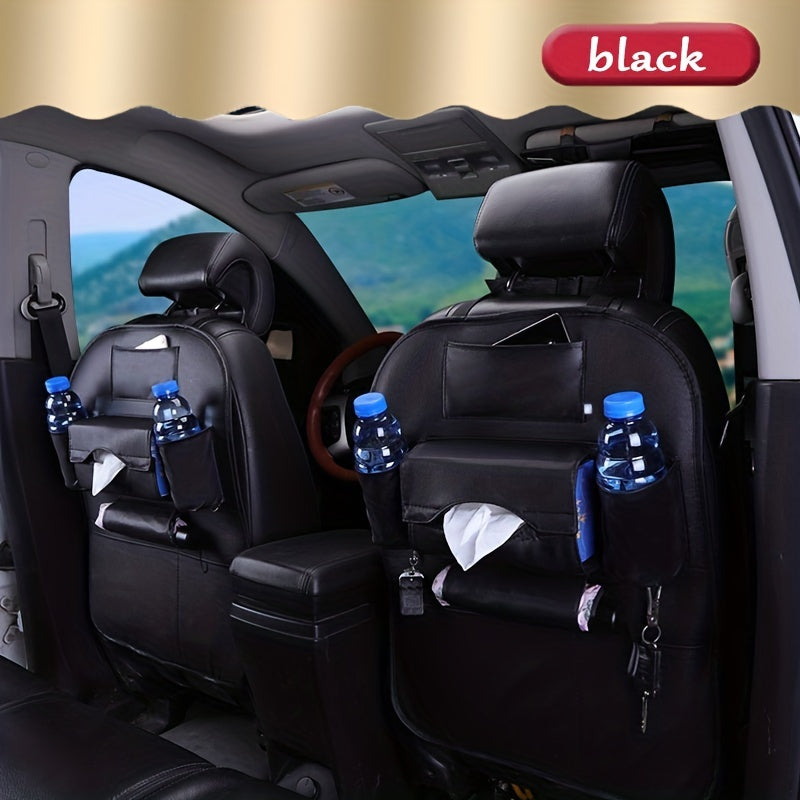 1pc Car Back Seat Organizers, StoraPockets Kick Mats Car Back Seat Protectors Tissue Boxcup Holder Laptop Table Car Eating Tray For ParOnly