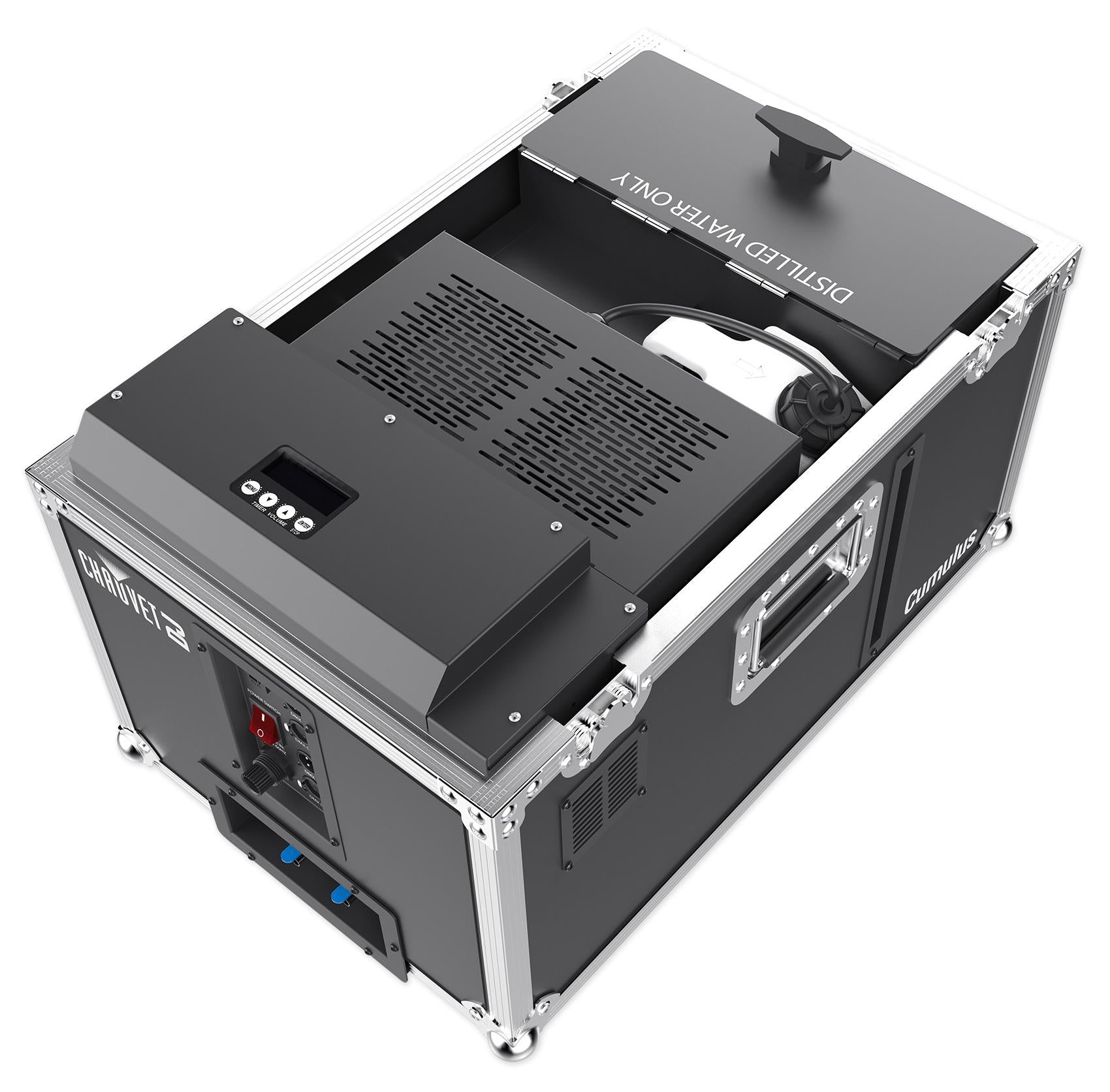 Chauvet DJ CUMULUS Fog Machine DMX Fogger+Case+Fluid+(4) 48" Black Light Strips