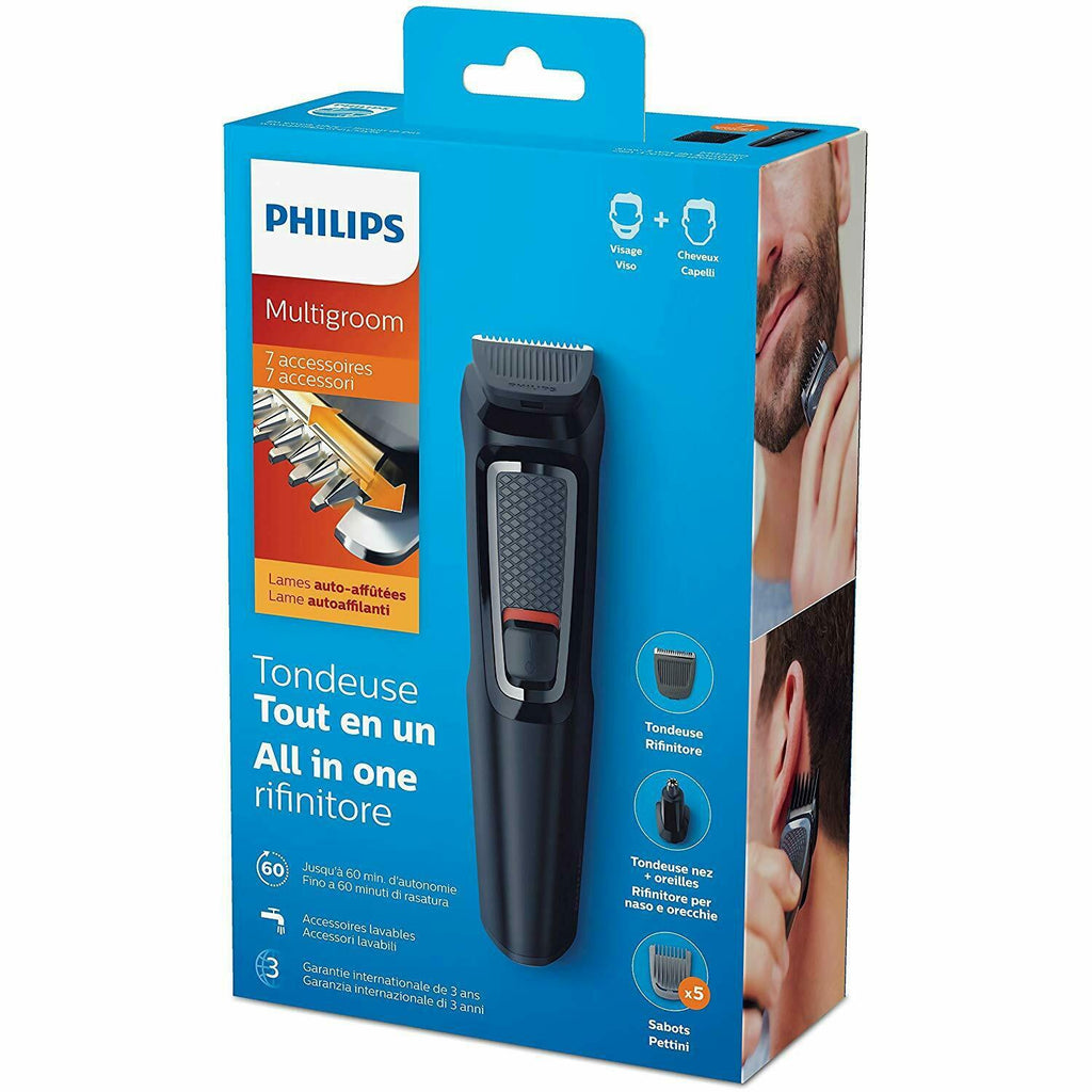 Philips MG3720/15 7 in 1 Clipper for Beard Nose and Ears Hair Clippers Head