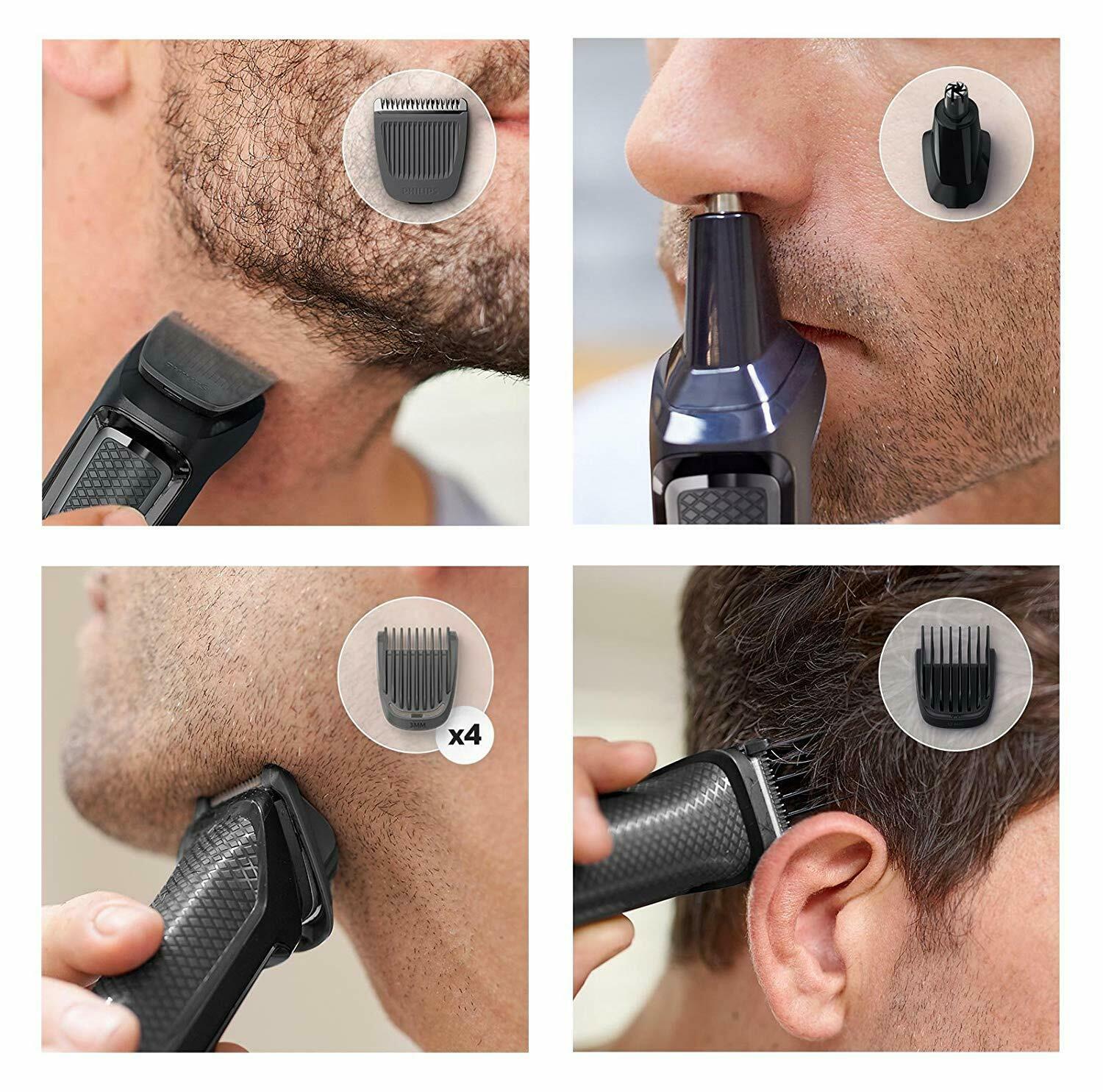 Philips MG3720/15 7 in 1 Clipper for Beard Nose and Ears Hair Clippers Head