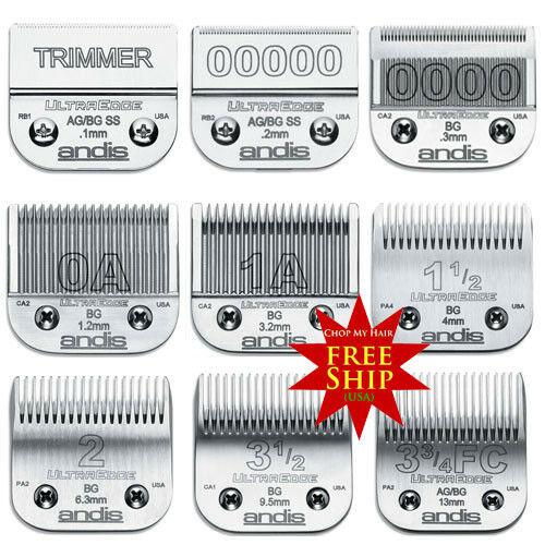 Andis 9pcs UltraEd+ Ultra EdSurgical Trimmer Detachable Clipper Blades NEW