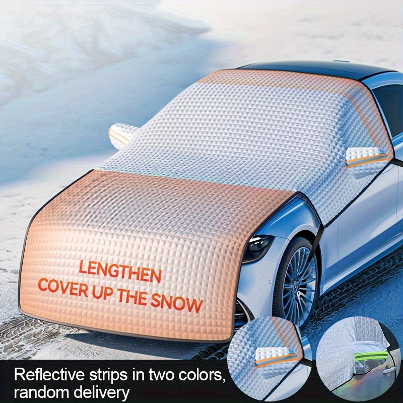 Car Snow Shield Front Windshield Snow Cover Frost Frost Windshield Windows Four Seasons Universal Thickened Cover Cloth