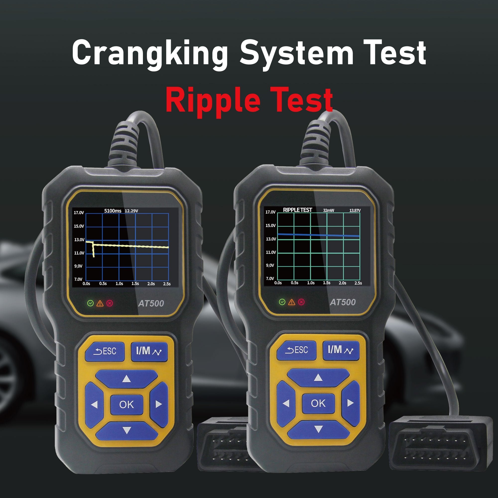 Car Code Reader, OBD2 Scanner Check Engine Light Fault Code Reader Scanner CAN Diagnostic Scan Tool For All OBDII Protocol Cars Since1996