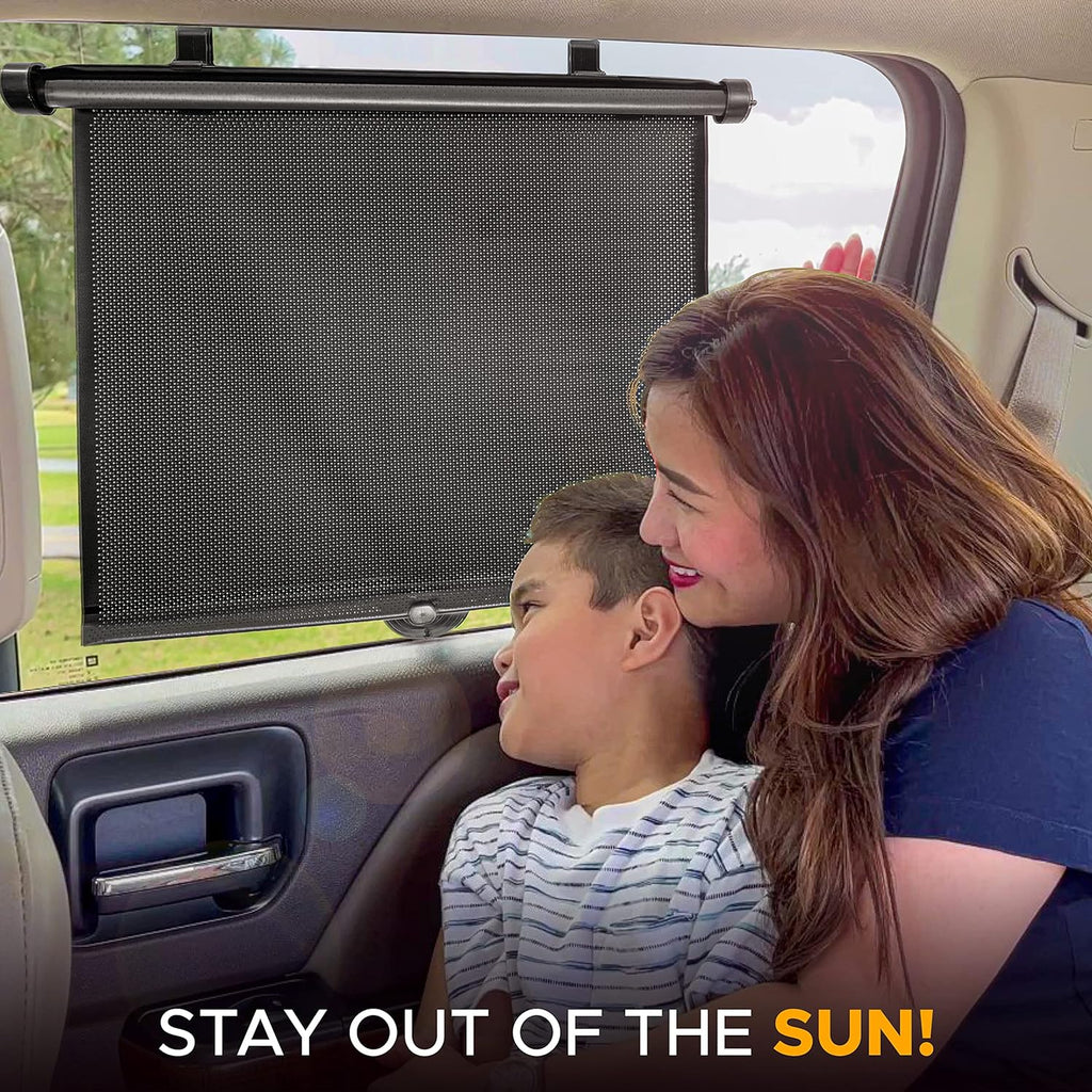 EcoNour Car Window Shades for Windows (2 Pack) | Shade Automotive Interior Sun Protection Large Offers Complete from UV Rays and Glare 18" x 20"