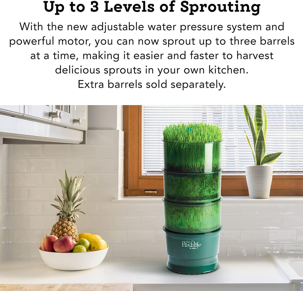 Tribest Fresh Life Sprouter FL-3000 Automatic Seed Sprouter For Sprouting Seeds, Green