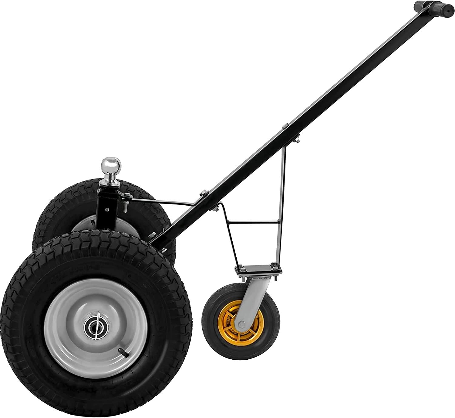 Adjustable Trailer Dolly, 800 Lbs Capacity Trailer Mover Dolly, 15.7" -23.6" Adjustable Height, 2" Ball Trailer Mover with 16" Wheels, Heavy-Duty Tow Dolly for Car, RV, Boat