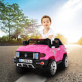 2023 Newest Electric Cars for Kids, Kids Electric Ride-On Truck, 3 Speeds Remote Control Car with LED Lights for Boys Girls Christmas Gifts to Ride on Pavement Grass Mud Gravel and Hills, Pink, Q8016