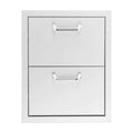 16-Inch  Steel Double Access Drawer - Traditional
